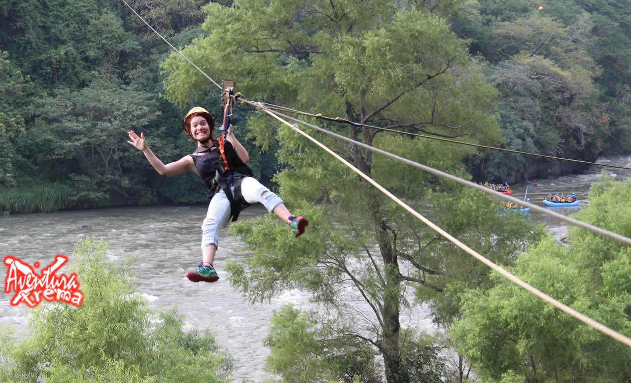 jalcomulco-aventureros3 Tirolesa Sobre El Río Pescados Jalcomulco Veracruz